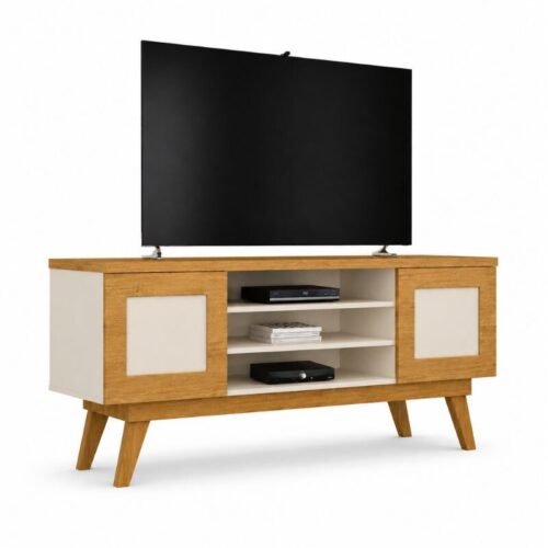 Alternative view of Rack 1,60m Detroit Cinamomo/Off para TV até 65" Valdemóveis