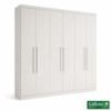Guarda-roupa 1,80m Recife Branco 6 Portas 2 Gavetas - Sallêto