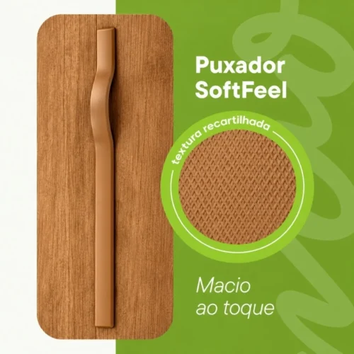 Cômoda 0,89m Suavitá Amêndoa Clean/Off 4 Gavetas - Lopas