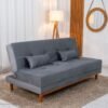 Sofá Cama Madrid Veludo Cinza 2303 Molas Bonnel - 1,80m