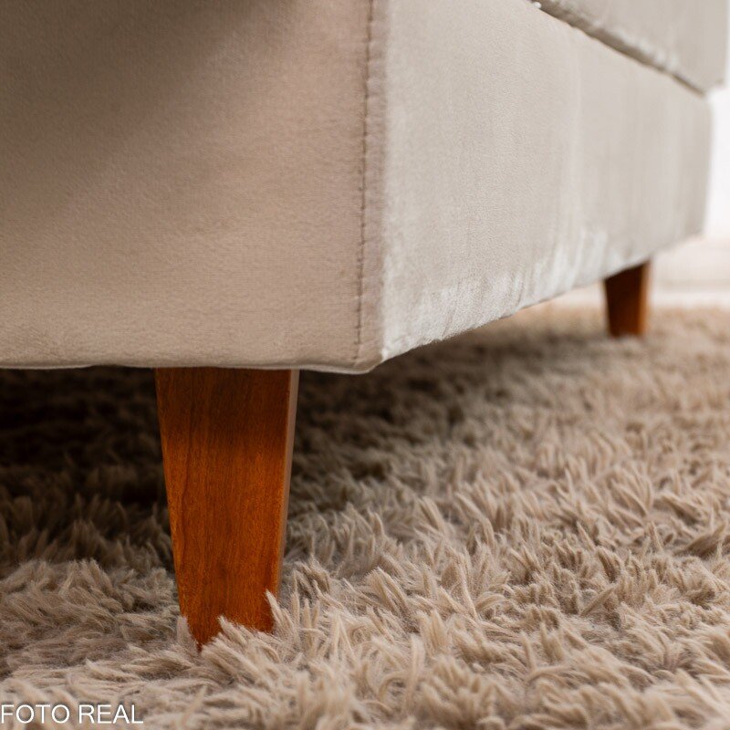 Sofá Cama Premium Veludo Bege 2269 - 1,80m - Imagem 7
